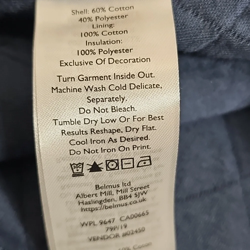 Eddie Bauer Shirt Jacket Quilted Shacket Chore Jacket Outdoor Blue Size L - Picture 9 of 9